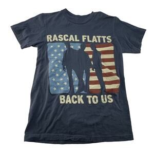 Rascal Flatts Shirt Adult Men's Blue "Back To Us" Country Music Group T-Shirt S